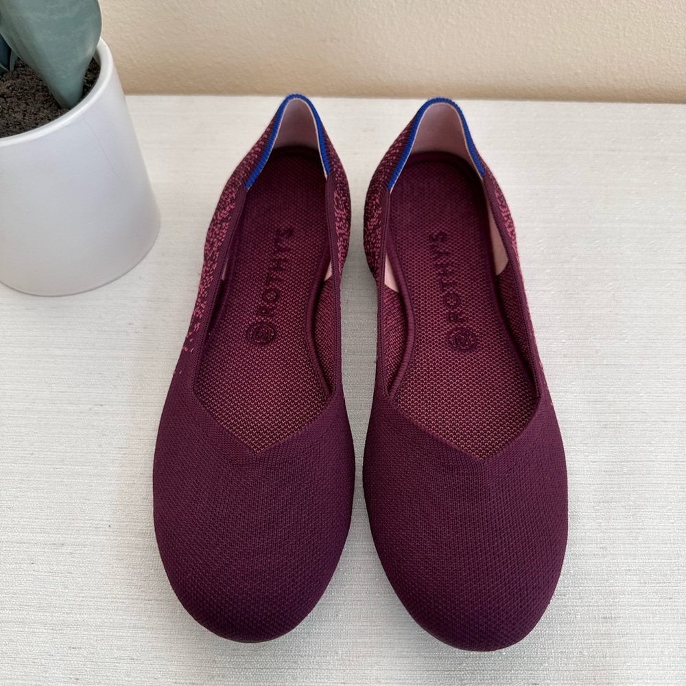 Rothy’s Fig Python Knit Flex Comfort Slip On Ball… - image 2